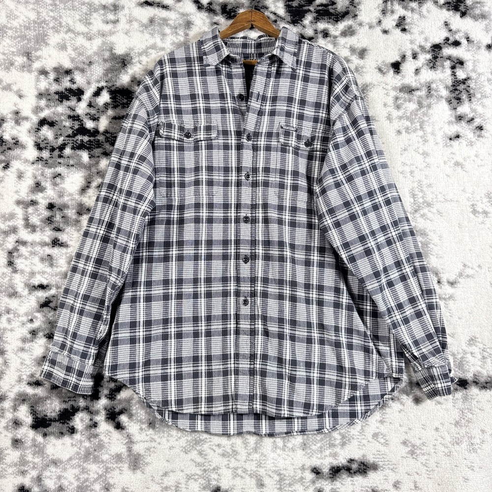 Polo Jeans‎ Co Ralph Lauren Flannel Shirt Mens Size Extra Large Plaid Shacket